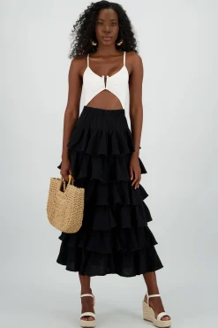 Shasa Lightweight Ruffle Skirt