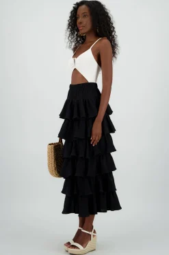 Shasa Lightweight Ruffle Skirt