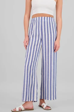 Shasa Lightweight Striped Flowing Pants