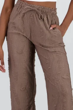 Shasa Lightweight Textured Drawstring Pants