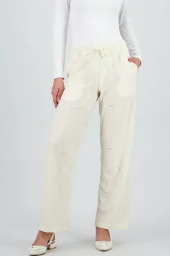 Shasa Lightweight Textured Drawstring Pants