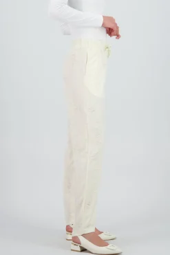 Shasa Lightweight Textured Drawstring Pants