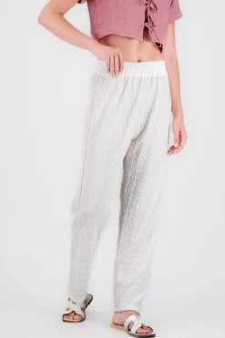 Shasa Lightweight Textured Straight Pants