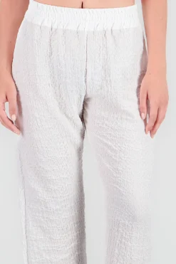 Shasa Lightweight Textured Straight Pants