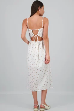 Shasa Linen Floral Maxi Dress