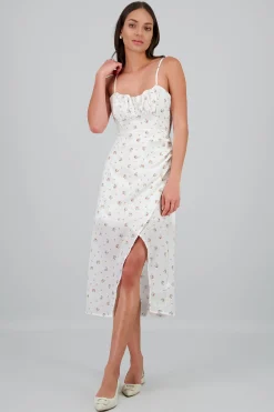 Shasa Linen Floral Maxi Dress