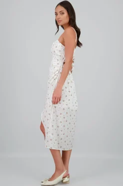 Shasa Linen Floral Maxi Dress