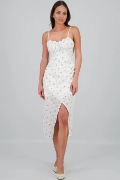 Shasa Linen Floral Maxi Dress