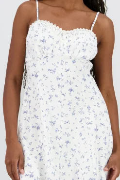 Shasa Linen Floral Print Dress