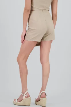 Shasa Linen Knot Mini Skirt