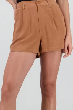 Shasa Linen Shorts with Drawstring