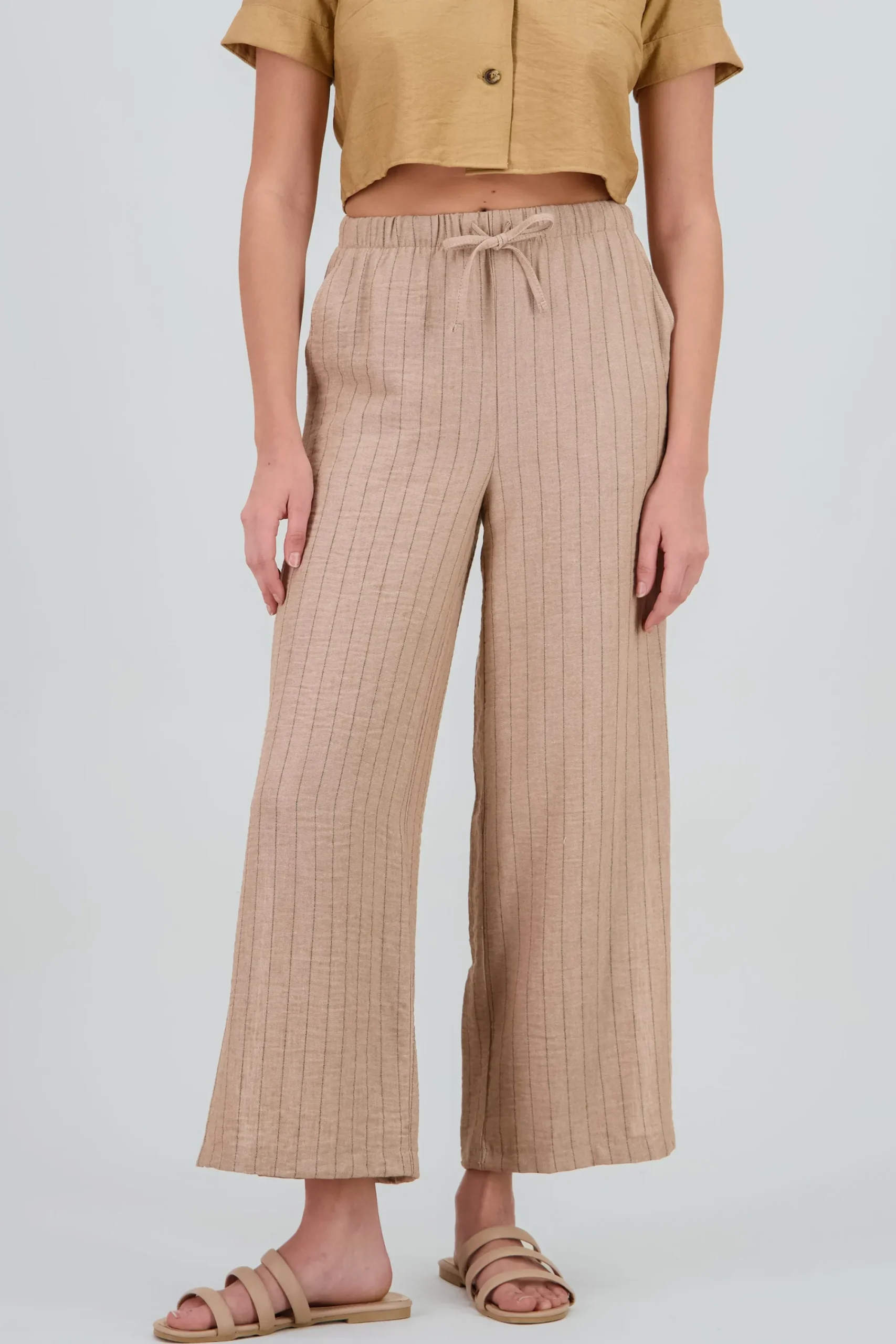 Shasa Linen Striped Pants