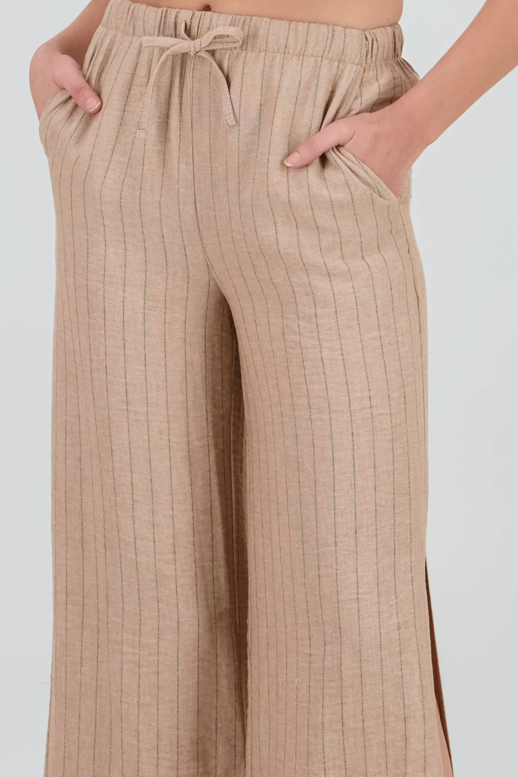 Shasa Linen Striped Pants