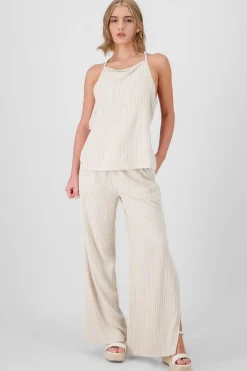 Shasa Linen Striped Pants