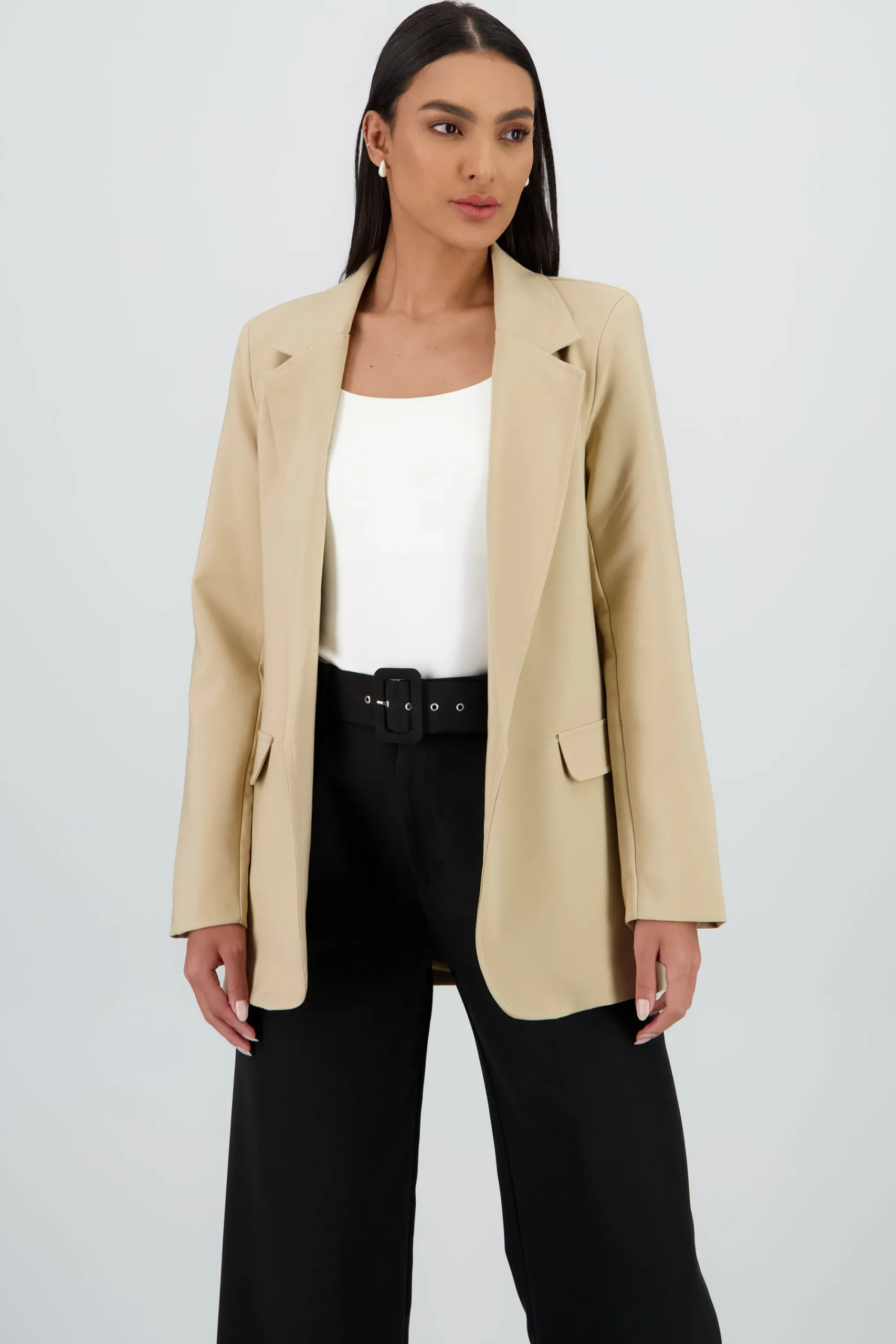 Shasa Long blazer with pockets