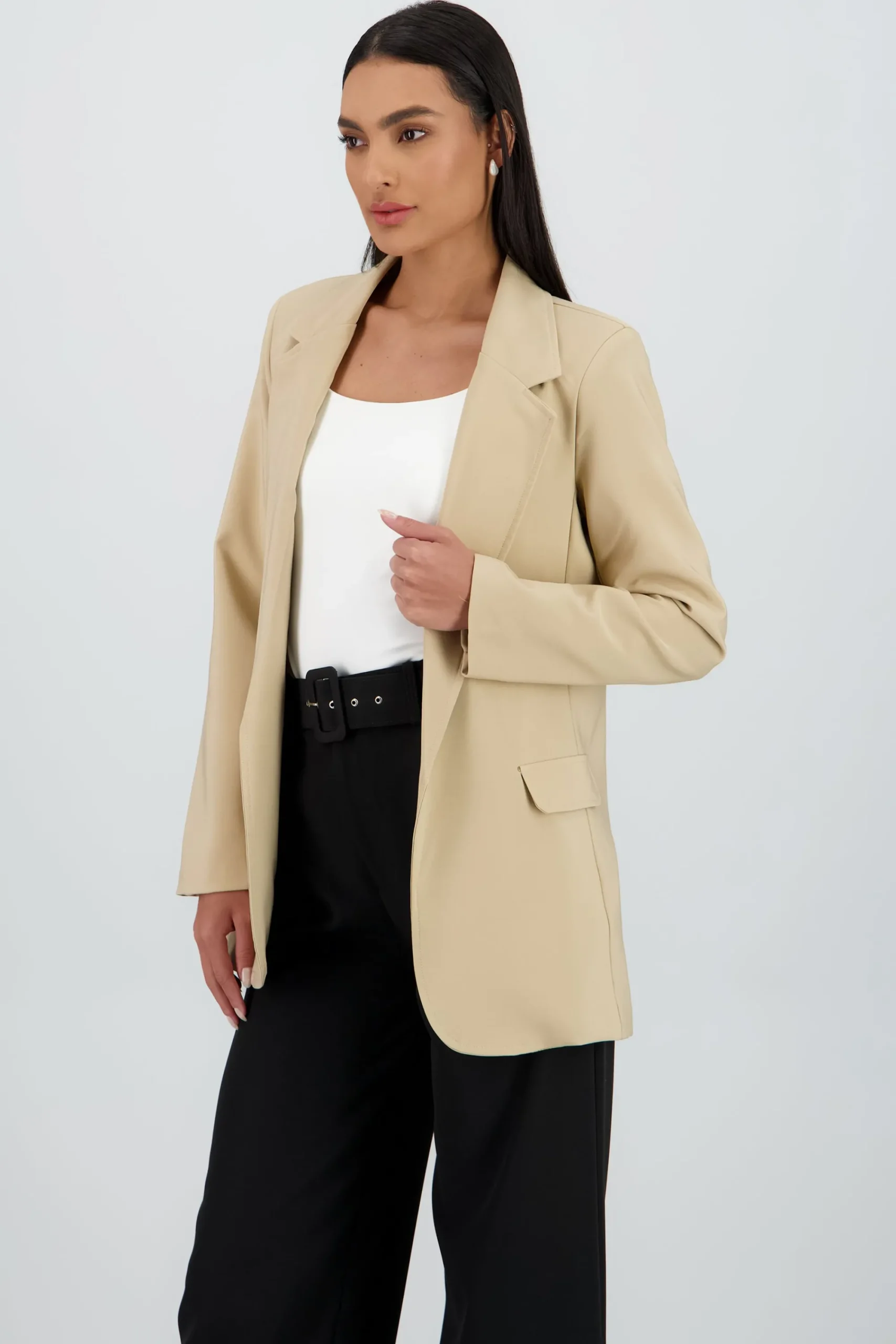 Shasa Long blazer with pockets