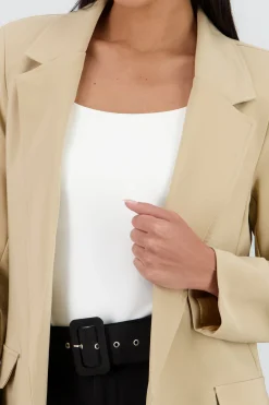 Shasa Long blazer with pockets