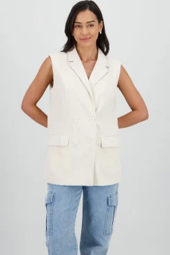 Shasa Long Linen Vest
