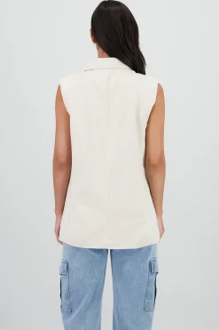 Shasa Long Linen Vest