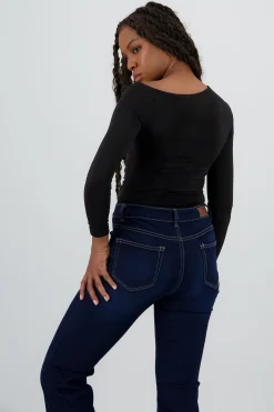 Shasa Long Sleeve Asymmetrical Bodysuit