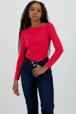 Shasa Long Sleeve Asymmetrical Bodysuit