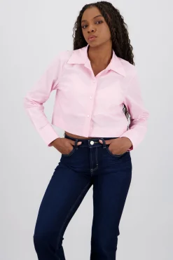 Shasa Long Sleeve Cropped Shirt