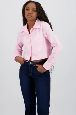 Shasa Long Sleeve Cropped Shirt
