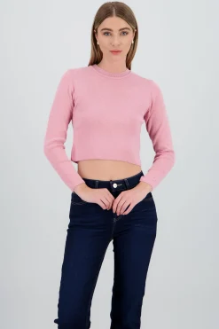 Shasa Long Sleeve Cropped Sweater