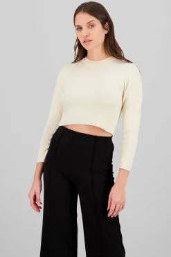 Shasa Long Sleeve Cropped Sweater