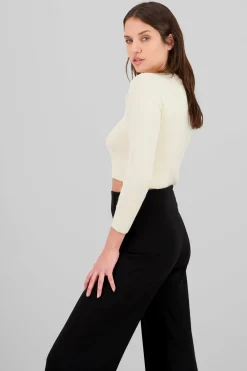 Shasa Long Sleeve Cropped Sweater