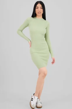 Shasa Long Sleeve knit midi dress