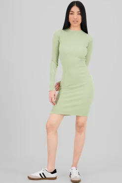Shasa Long Sleeve knit midi dress