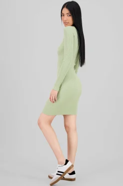 Shasa Long Sleeve knit midi dress