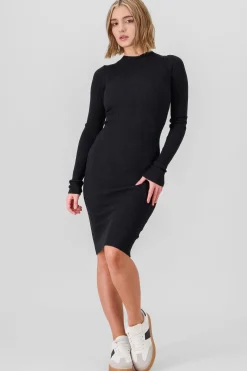 Shasa Long Sleeve knit midi dress