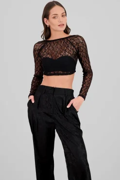 Shasa Long Sleeve Lace Top