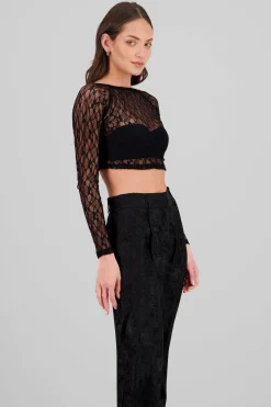 Shasa Long Sleeve Lace Top