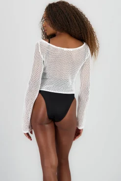 Shasa Long Sleeve Loose Knit Blouse