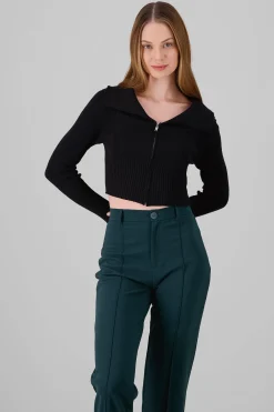 Shasa Long Sleeve Off The Shoulder Top With Closure