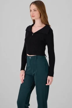 Shasa Long Sleeve Off The Shoulder Top With Closure