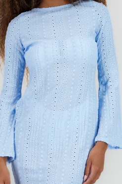 Shasa Long Sleeve Open Back Cover Up