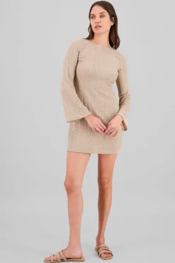 Shasa Long Sleeve Open Back Cover Up