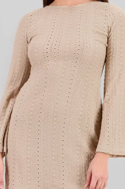 Shasa Long Sleeve Open Back Cover Up