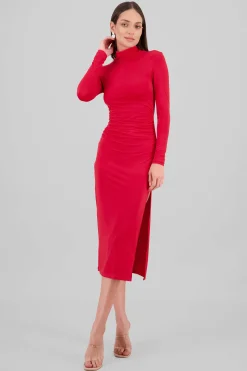 Shasa Long Sleeve Open Back Dress