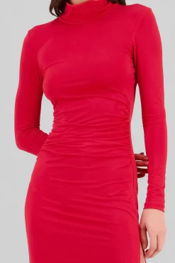 Shasa Long Sleeve Open Back Dress