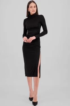 Shasa Long Sleeve Open Back Dress
