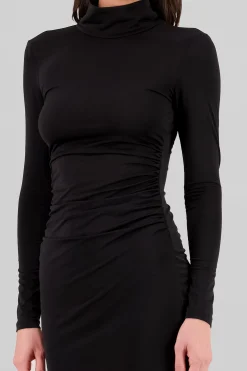 Shasa Long Sleeve Open Back Dress