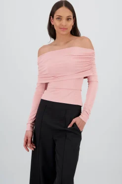Shasa Long Sleeve Pleated Fold Top