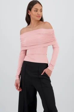 Shasa Long Sleeve Pleated Fold Top