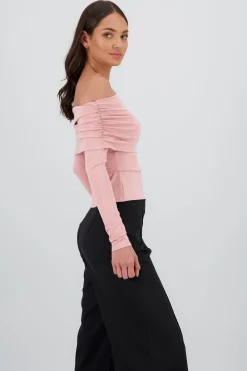 Shasa Long Sleeve Pleated Fold Top
