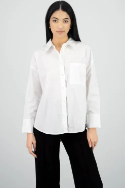 Shasa Long Sleeve Polo Neck Blouse
